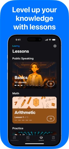 Learny app screenshot - Quizzes